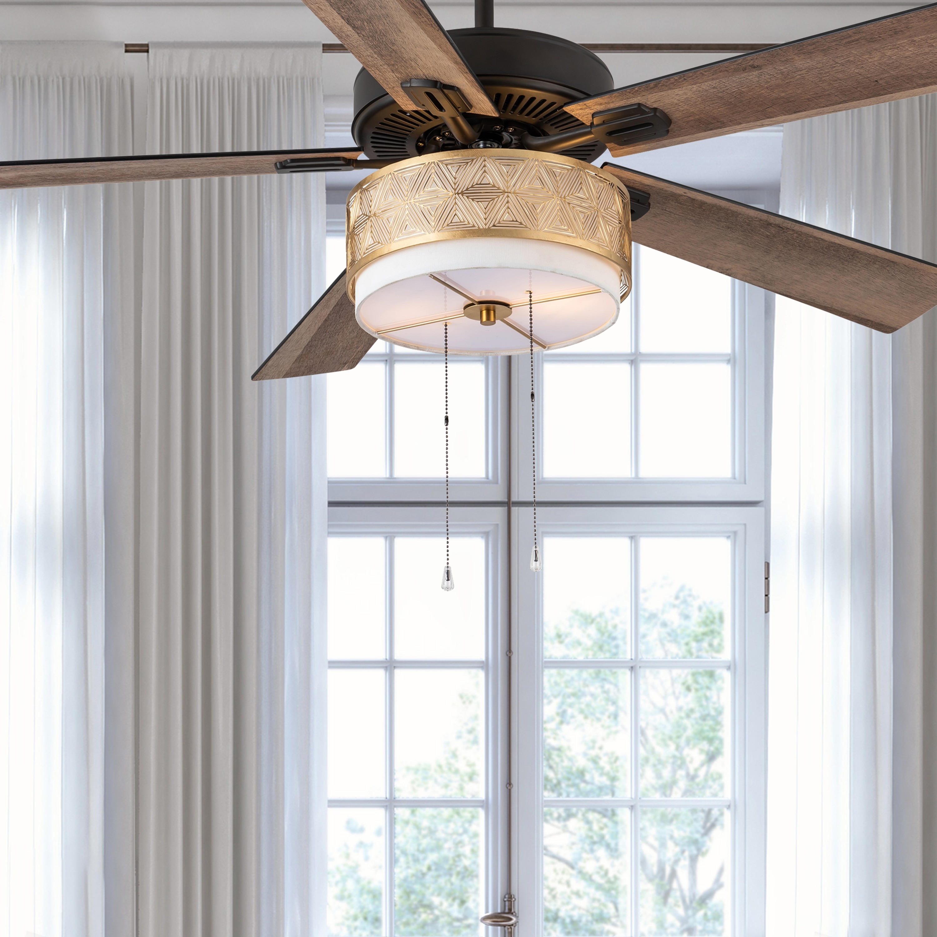 Linen ceiling fan light shades deals