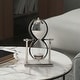 preview thumbnail 28 of 33, Sagebrook Home 11"H Silver Metal Sandtimer - 7" x 3" x 11" Silver