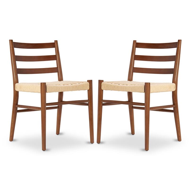 Poly and Bark Ray Dining Chair 2.0 (Set of 2) - Solid Wood Frame