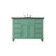 preview thumbnail 55 of 127, Kenzie Bathroom Vanity Cabinet Set with Granite top 48 inch - Green