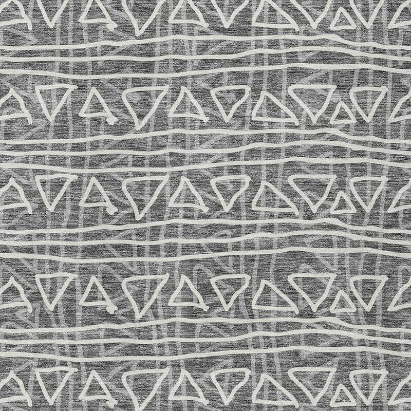 HomeRoots Geometric Transitional Rectangle Outdoor Rug