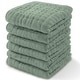 preview thumbnail 76 of 134, Baby Washcloths Muslin Cotton, Large 10"x10" by Comfy Cubs Pack of 6 - Fern