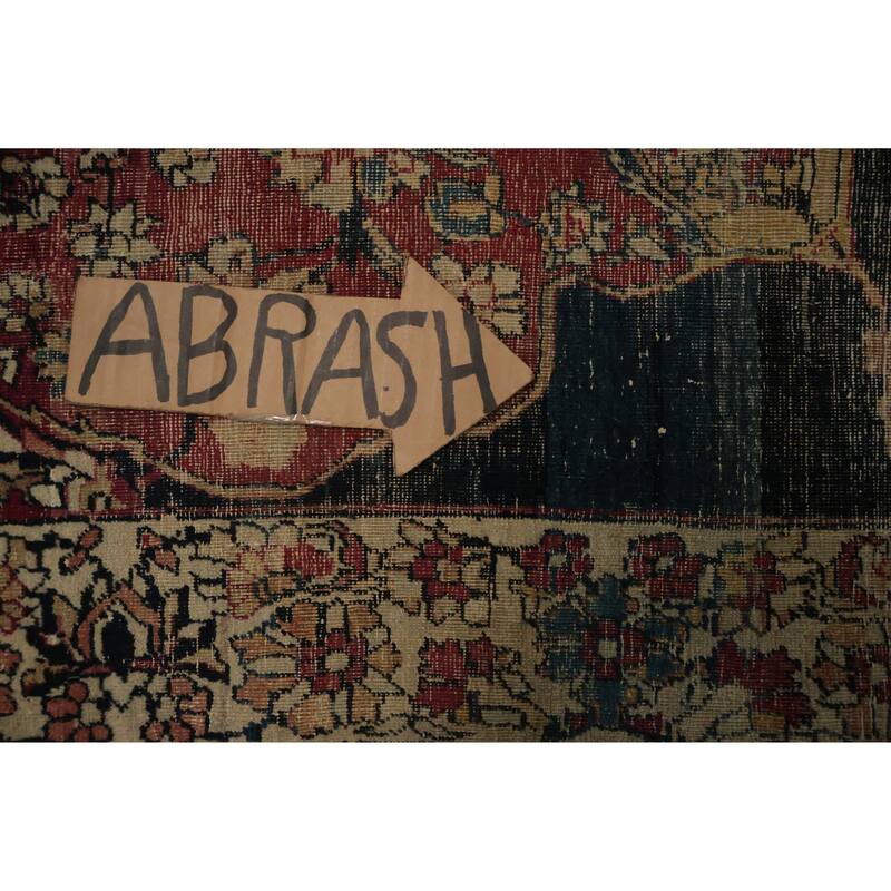 Hand Knotted Oriental 100% Wool Carpet Traditional Floral Red Kerman (Ravar) Area Rug - 5' 10'' X 3' 3''