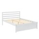preview thumbnail 8 of 7, Simple and Modern Full Size Wood Platform Bed Frame with Headboard and Under bed Storage Space, 8 Strong Slats, Easy Assembly