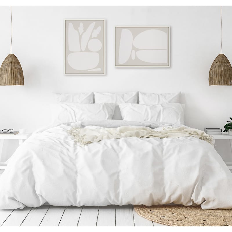 Kate and Laurel Sylvie Zen Neutral Canvas by Creative Bunch Studio