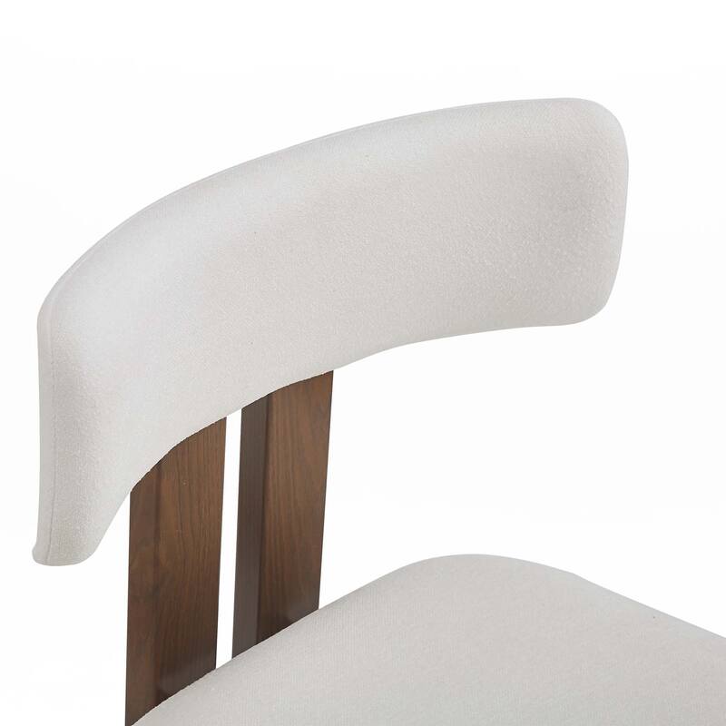 Upholstered Armless Dining Chairs With Metal Legs (Set of 2)
