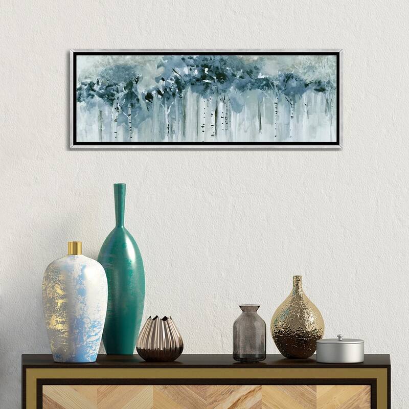 iCanvas "Blue Birch Morning" by Susan Jill Framed