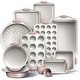 preview thumbnail 2 of 17, Country Kitchen Nonstick Stackable Bakeware Set - Durable, Easy Release Baking Set- 22 Pc. Includes Silicone Muffin Cups Pink