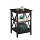 preview thumbnail 11 of 63, Copper Grove Cranesbill X-Base 3-Tier End Table with Shelves
