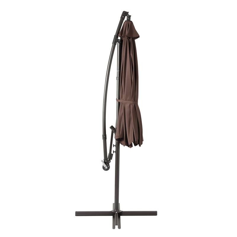 Weller 10-foot Offset Cantilever Hanging Patio Umbrella