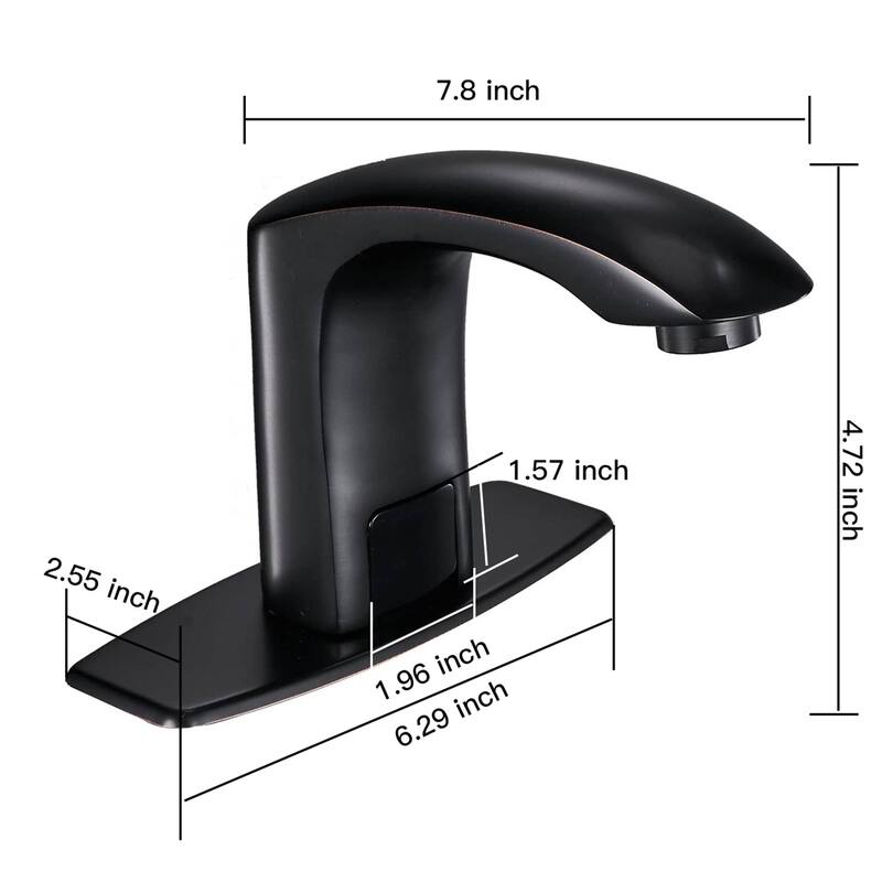 Touchless Bathroom Sink Faucet Automatic Sensor Single Hole Modern Bathroom Vanity Basin Faucets Smart Mixer Taps With Valve