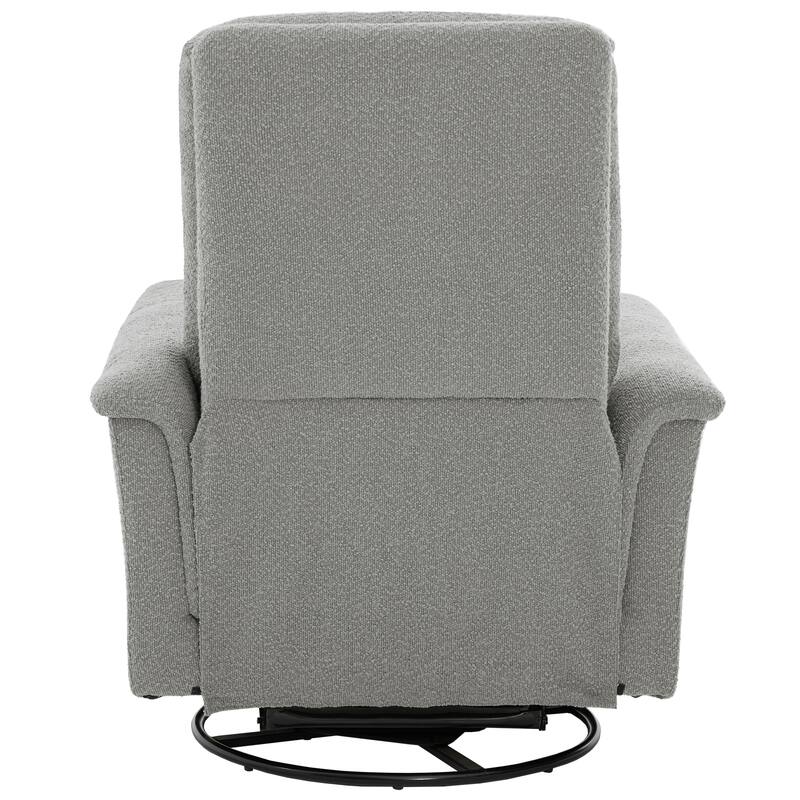 Manual Recliner Chair Rocking and Swivel Recliner Massage Recliner with 8-Point Massage Function and Adjustable Backrest