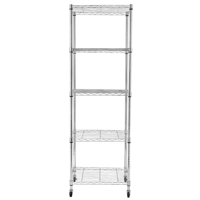 Heavy Duty Storage Shelving Unit Steel Organizer Wire Rack - 5-Tier 600x450xH1800
