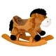 preview thumbnail 1 of 1, Ponyland 24-inch Brown Rocking Horse with Sound