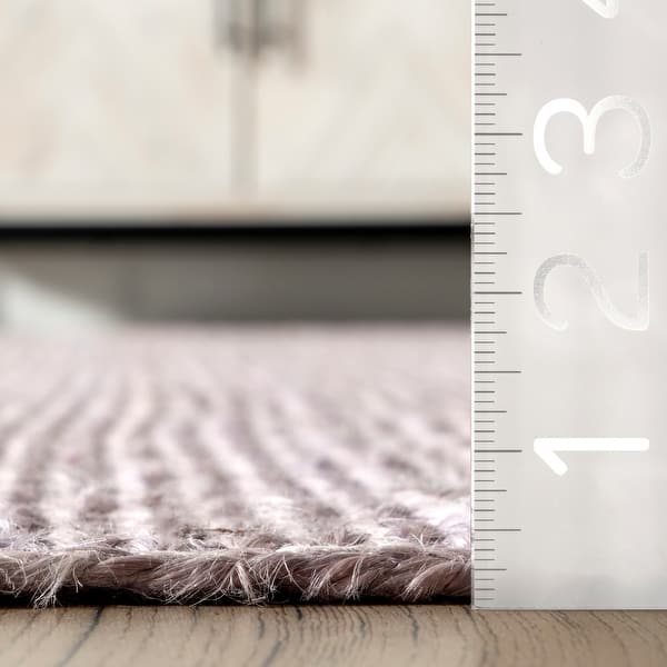 dimension image slide 4 of 8, Nuloom Adelaida Farmhouse Jute Area Rug
