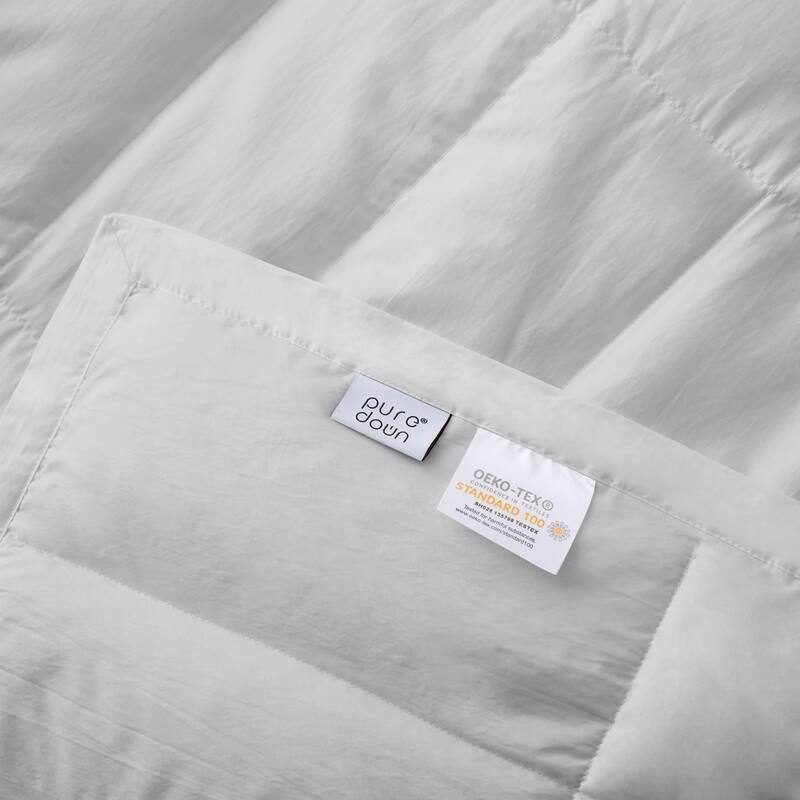 Lightweight Cooling Lyocell White Down Comforter, Tencel Oversized Blanket for Summer