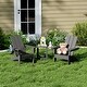 preview thumbnail 14 of 58, Shoreside Kids Outdoor Poly Adirondack Chair with Side Table 3-Piece Set