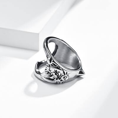 Bottle Opener Ring Sturdy Construction AntiDeform Titanium Steel Exquisite Bottle Opening Ring Party Tools For Home