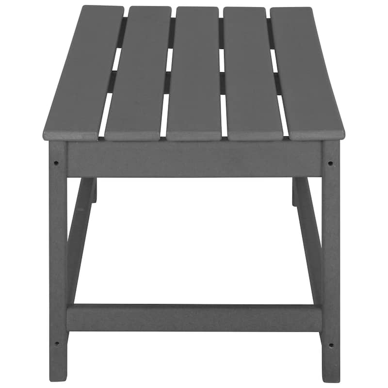 Laguna Hdpe All Weather Outdoor Patio Foldable Adirondack Chairs Conversation Set (3-Piece Set)