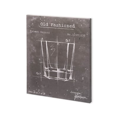 Mercana Barware Blueprint I (30 x 37) Made to Order Canvas Art