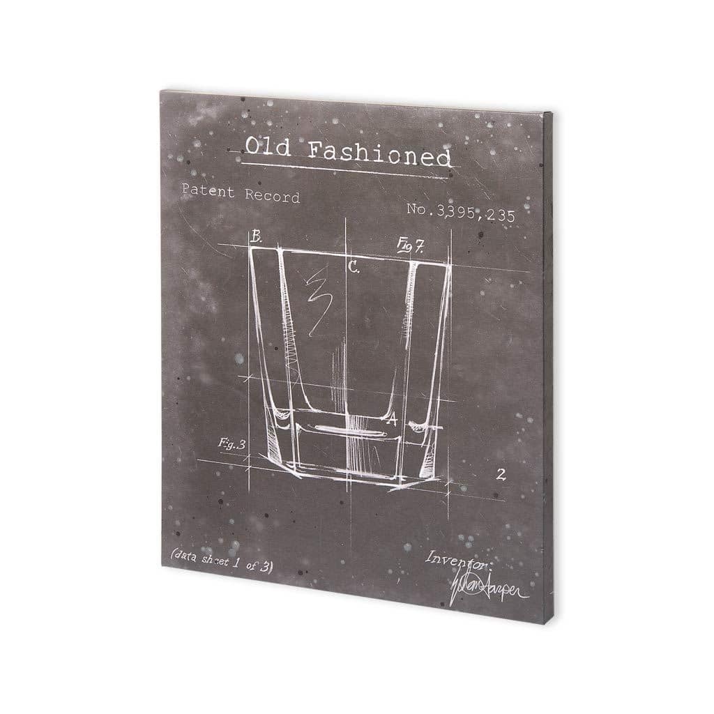 Mercana Barware Blueprint I (30 x 37) Made to Order Canvas Art
