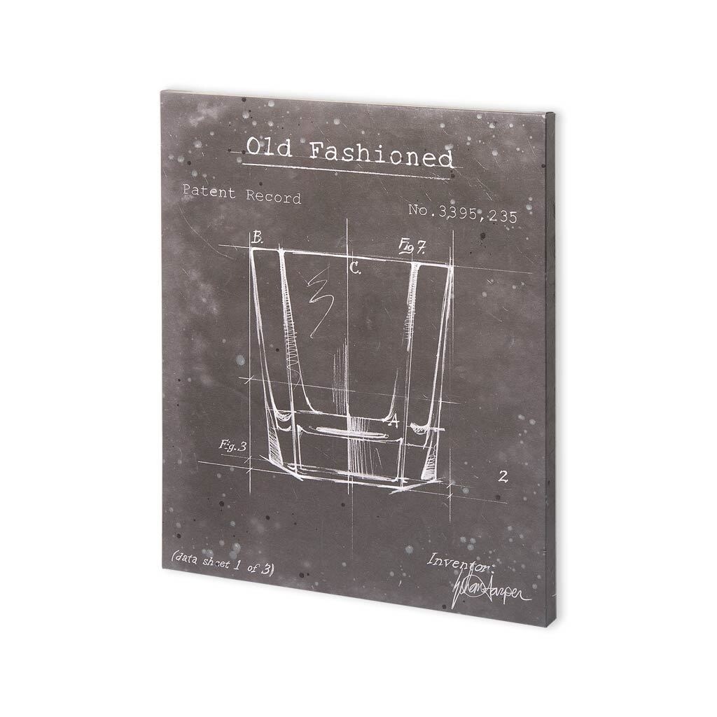 Mercana Barware Blueprint I (30 x 37) Made to Order Canvas Art