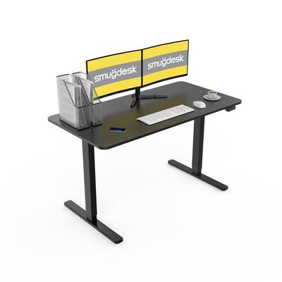 SMUGDESK 55 x 28 Inches Computer Desk for Workstation Home Office Table Sit Stand Desk