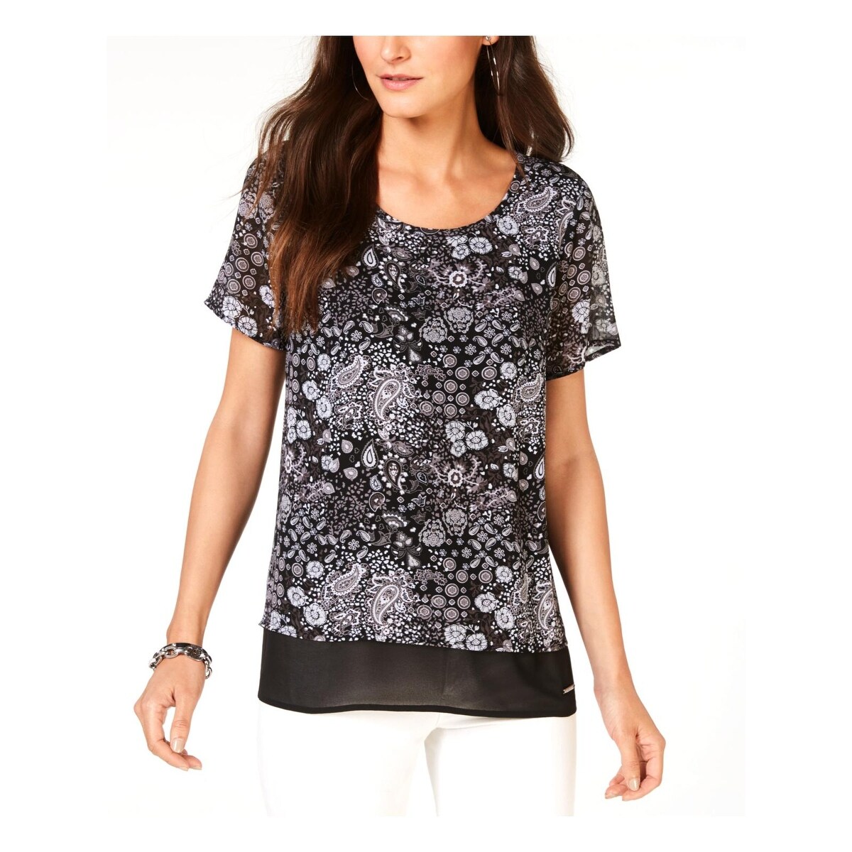 michael kors paisley top