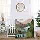 preview thumbnail 1 of 4, Sweet Jojo Designs Sage Green Woodland Boy Girl Gender Neutral Unisex 4p Nursery Crib Bedding Set Forest Nature Pine Tree Fringe