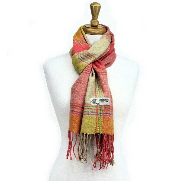 mens yellow cashmere scarf