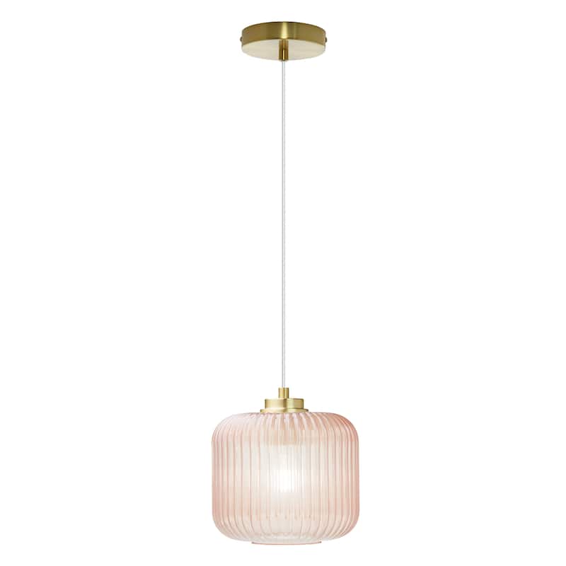 Digby River of Goods Glass and Metal Globe Shade Pendant Light