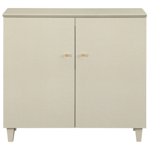 slide 2 of 52, Buffet Cabinet with 3 Compartments for Dining Room, 32.4"H Sideboard 35.4 Inches - Beige