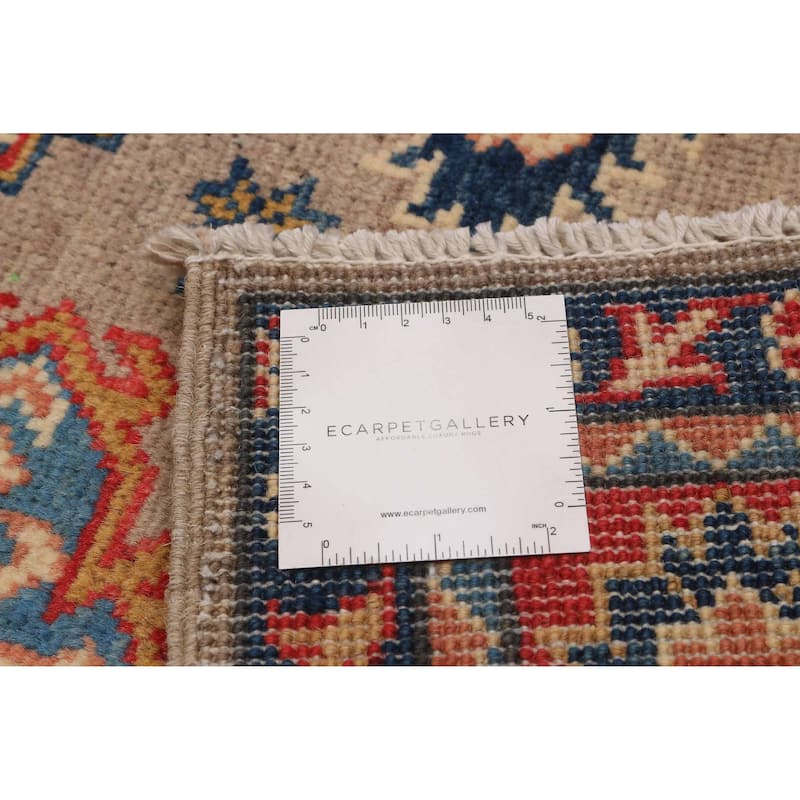 ECARPETGALLERY Hand-knotted Uzbek Ghazni Taupe Wool Rug - 3'11 x 5'10
