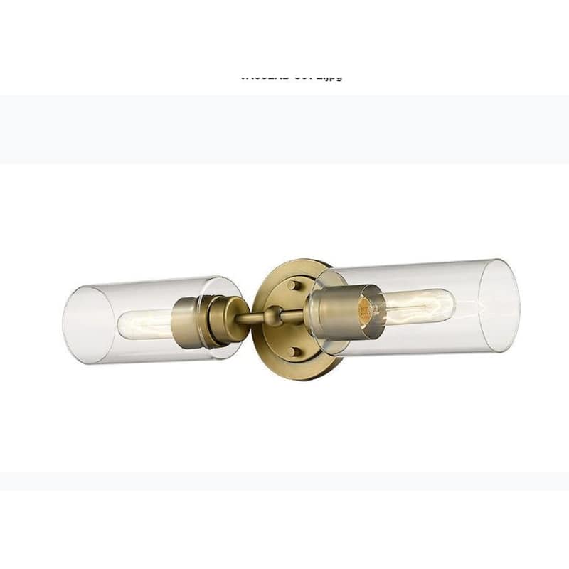 Aged Brass Vanity/Sconce Modern 2-Light
