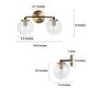 preview thumbnail 17 of 15, Modern Glam Black Gold 2/3/4 Light Bathroom Vanity Light Globe Seeded Glass Wall Sconces