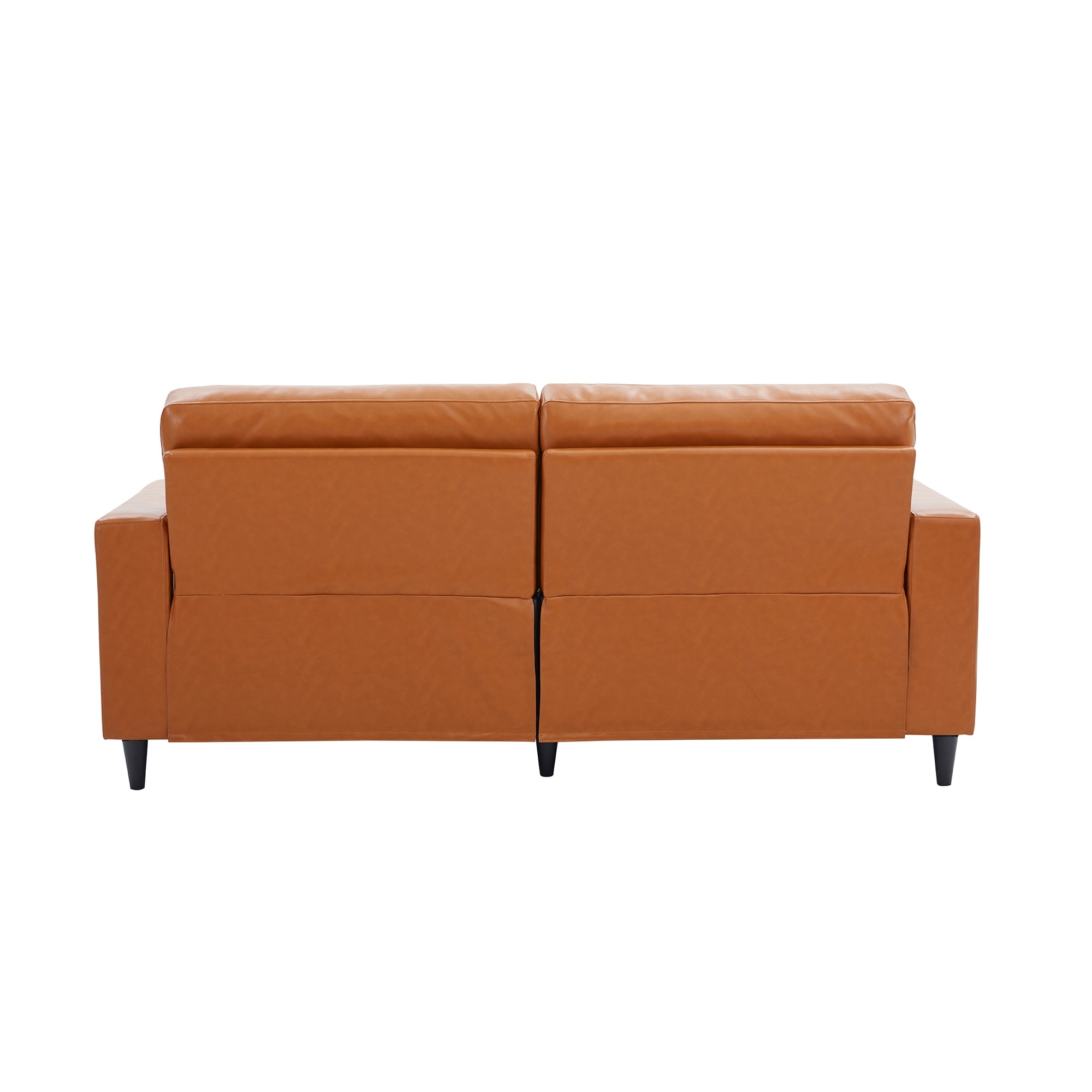 Modern Style 2 Seat Sofa PU Leather Upholstered Couch Furniture for Home Office