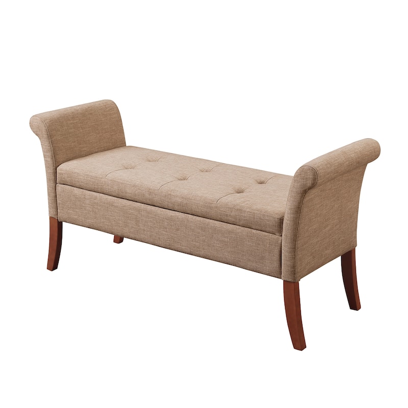 Convenience Concepts Designs4Comfort Garbo Entryway Storage Bench - Tan Fabric