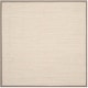 preview thumbnail 80 of 113, SAFAVIEH Natural Fiber Pacific Casual Border Sisal Rug 7' Square - Marble/Khaki - Square