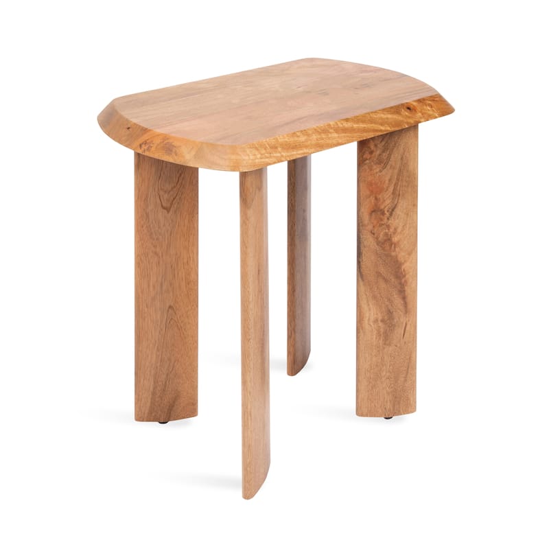 Kate and Laurel Vaux Chunky Side Table - 22x14x22 - Natural