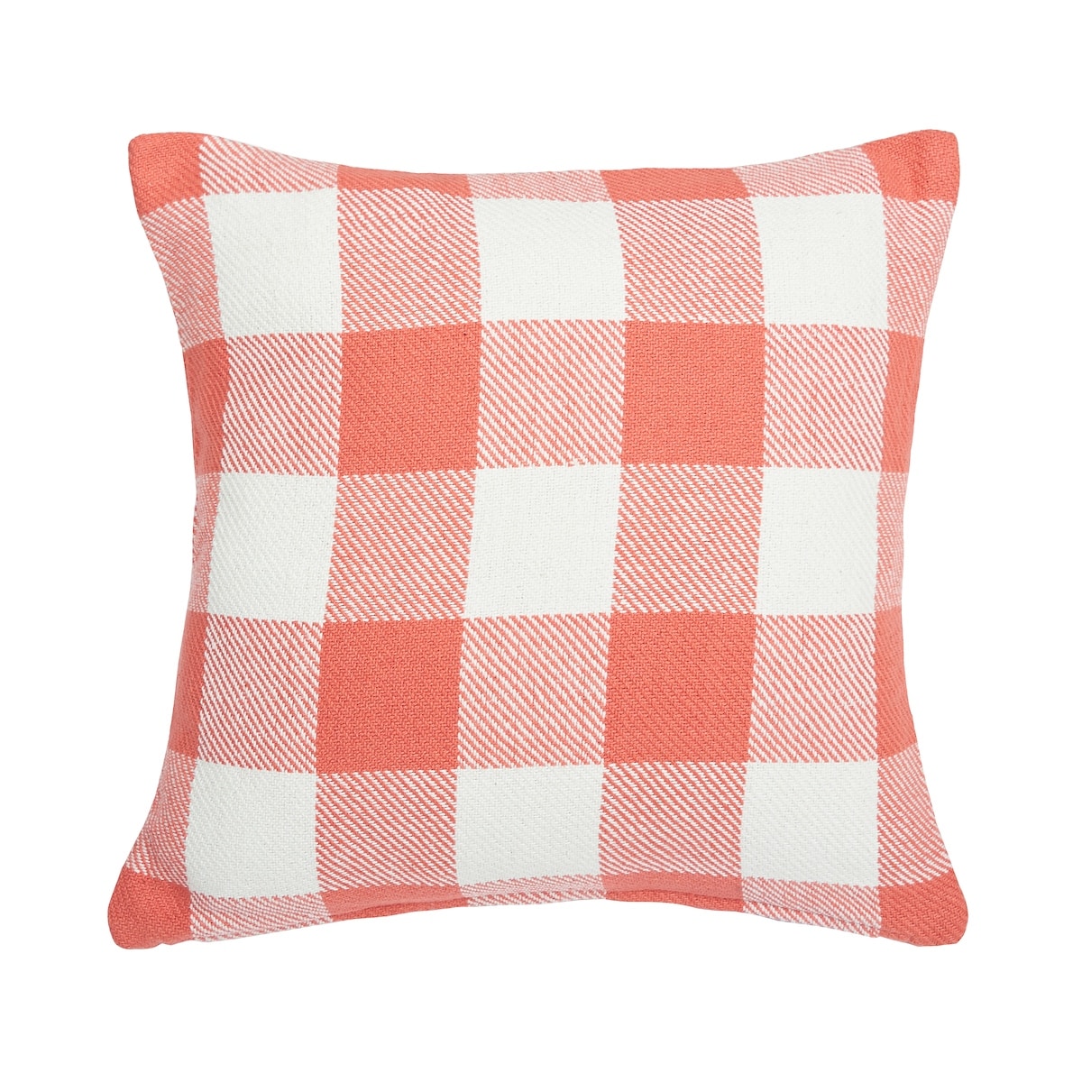 18" x 18" Franklin Coral Woven Throw Pillow