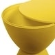 preview thumbnail 144 of 143, Boyd Round Side Table with Ribbed Design Base - Accent Hourglass End Table with Removable Lid for Living Room & Bedroom