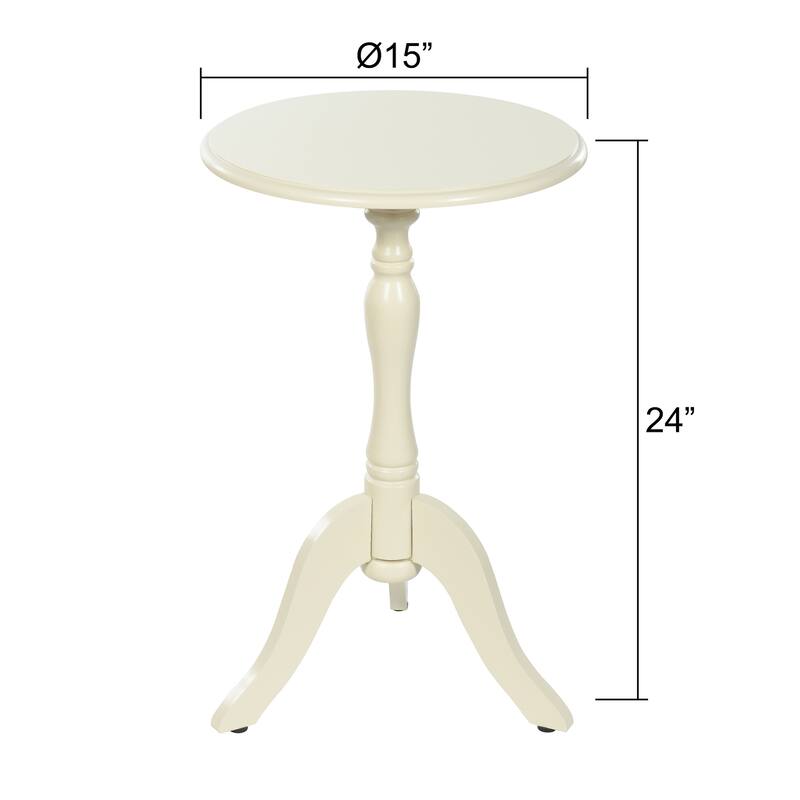 StyleCraft Harbor Breeze Round Pedestal Side Table
