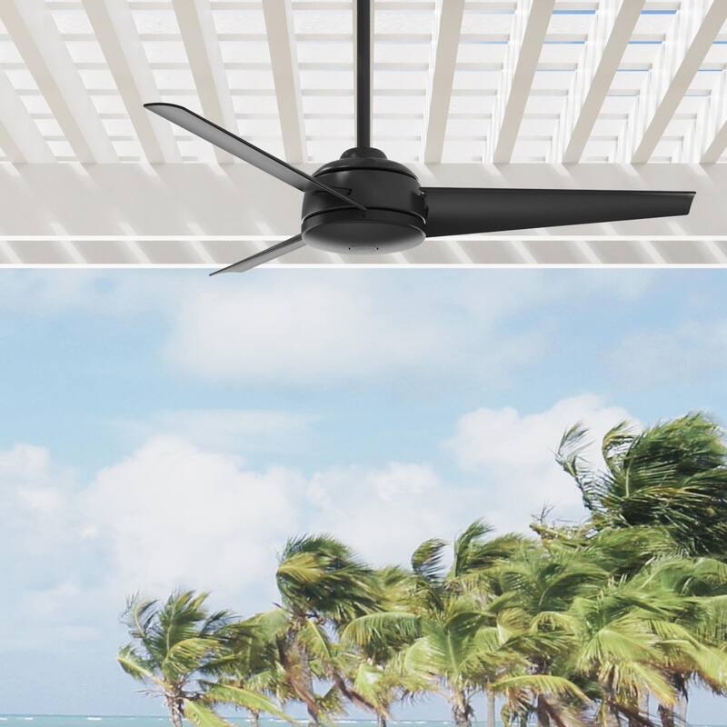 Hunter 52" Trimaran WeatherMax Outdoor Ceiling Fan with Wall Control, Wet-Rated! - Matte Black