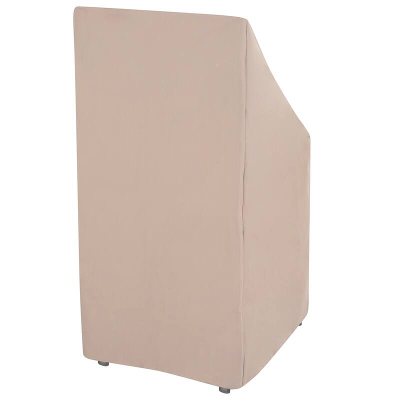 Modern Leisure® Chalet Stackable/High Back Patio Chair Cover, 2-Pack, 27"L x 27"W x 49"H, Beige - One Size
