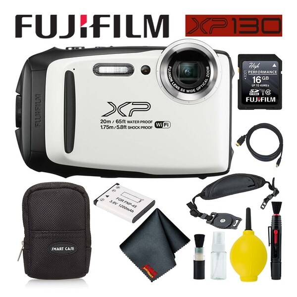 Fujifilm inePix XP130 Waterproof Digital Camera 600019827 (White) Best. Opens flyout.