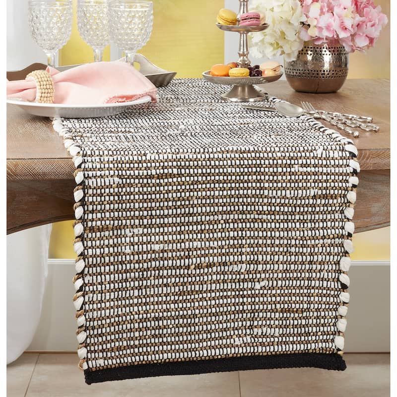 Table Runner With Jute Design - 16"x72"