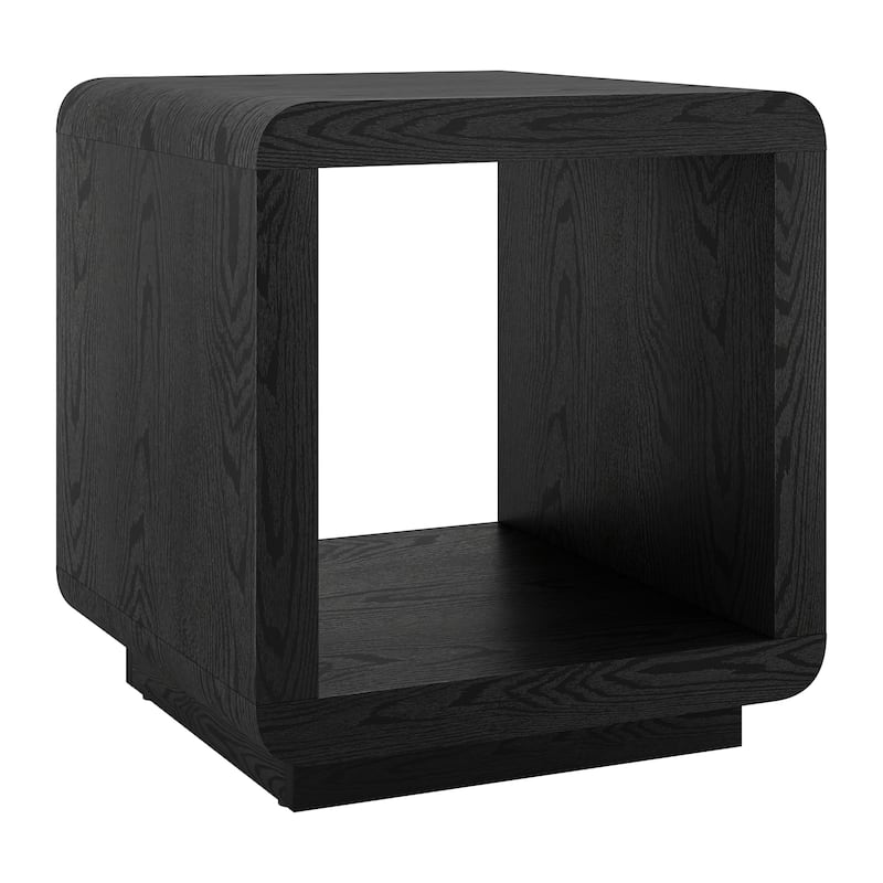 Lonni 20" Wide Square Side Table - 20" Wide - Black Grain