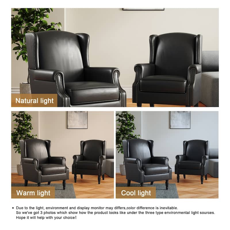 Set of 2 Patterned Upholstered Accent Chair for Living Room