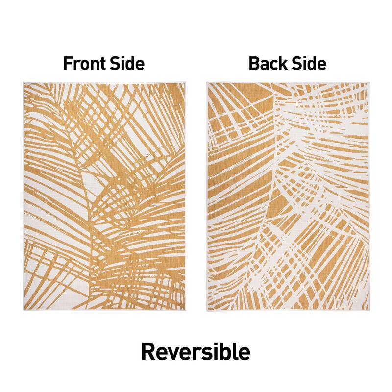 World Rug Gallery Nature Inspired Tropical Indoor/Outdoor Area Rug