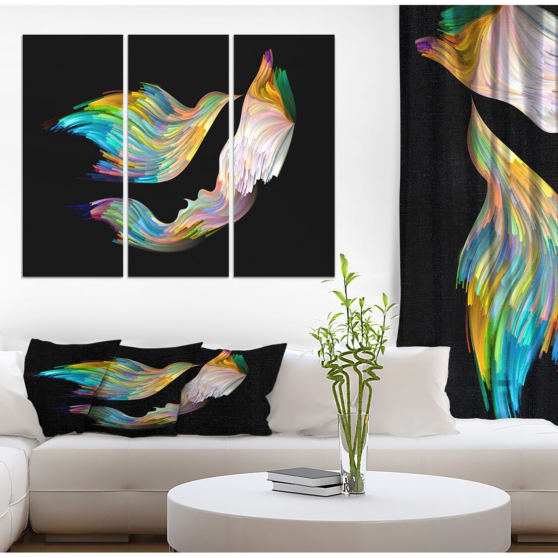 Designart Game of Imagination Contemporary Art on Wrapped Canvas set -  36x28 - 3 Panels - Bed Bath & Beyond - 32979960